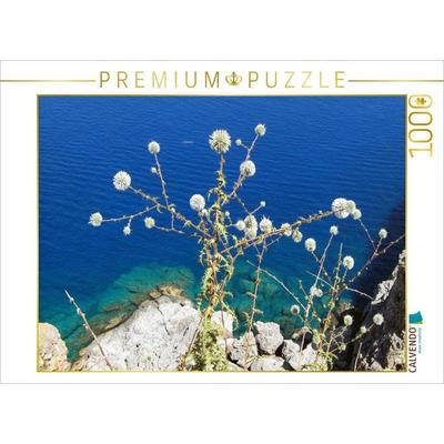CALVENDO Puzzle Griechenland - Insel Rhodos - Küstenlandschaft | 1000 Teile Lege-Größe 64x48cm Foto-Puzzle für glückliche Stunden