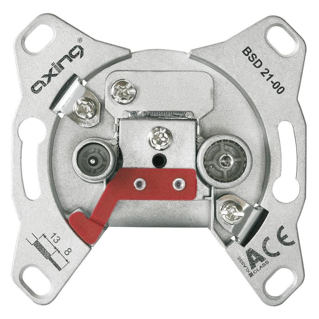 Axing BSD02100 Koaxial Grau Steckdose (BSD 21-00)