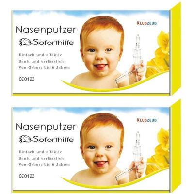 Klugzeug Nasenputzer Soforthilfe Nasensauger 2x 2x1 St
