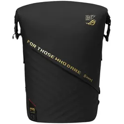 ASUS ROG SLASH Backpack Edition 20 Rucksack Rolltop-Rucksack Schwarz Polyester, Kunstleder (PU)