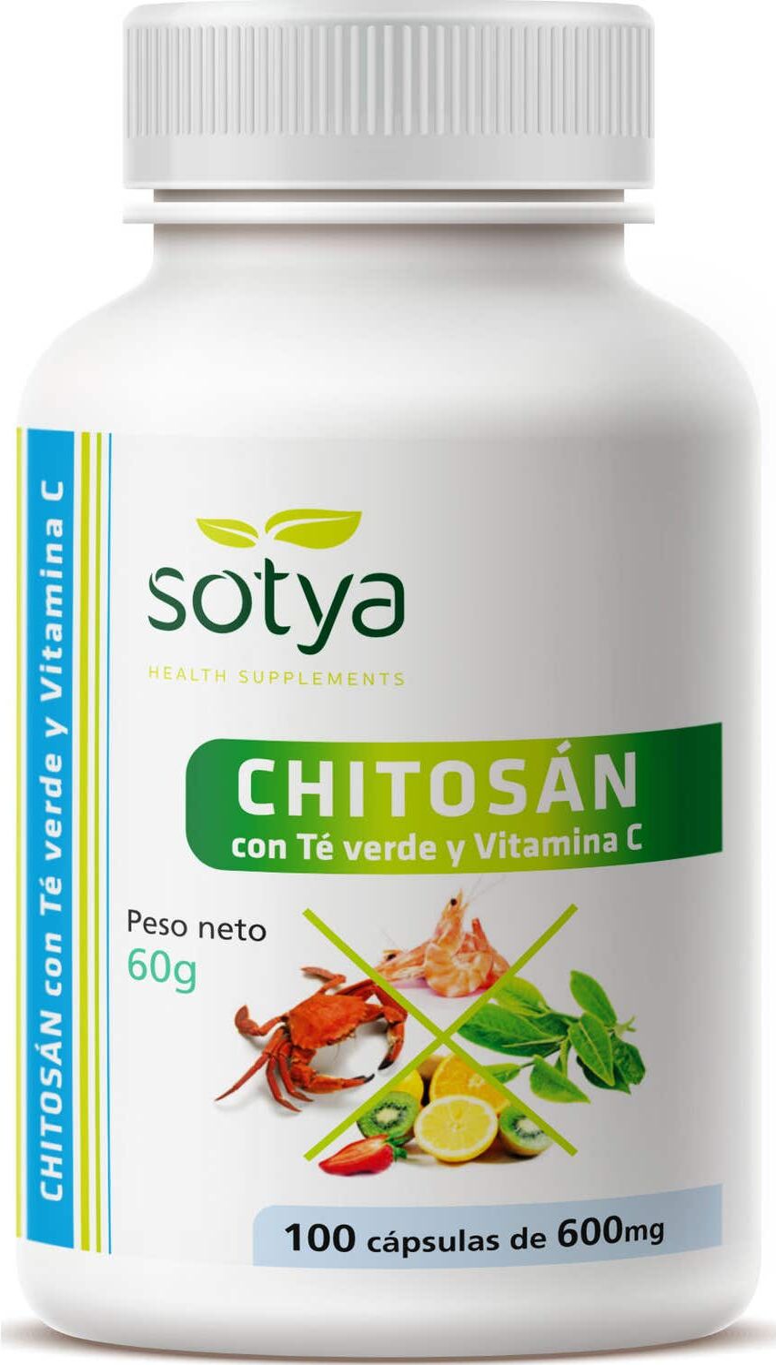 Sotya Chitosán + Té Verde + Vitamina C 600 mg 100 caps