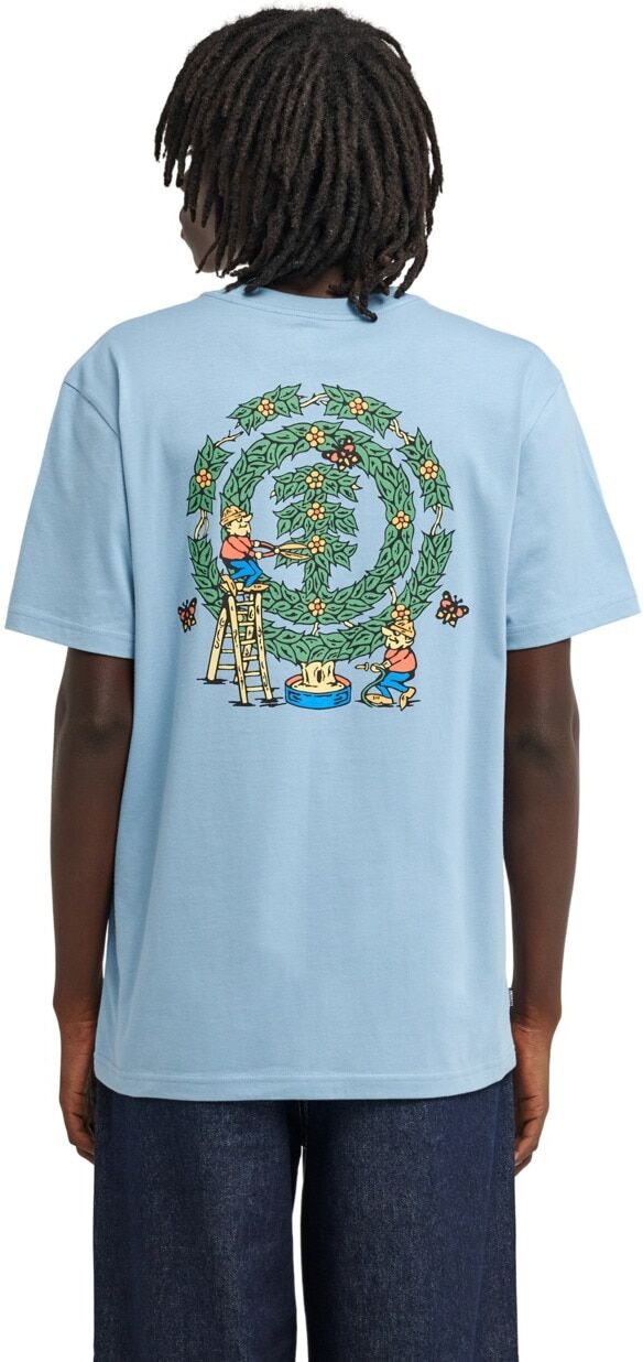 T-Shirt ELEMENT "Gardening", Herren, Gr. L, blau (faded denim), Obermaterial: 100% Baumwolle., Shirts T-Shirt faded denim L