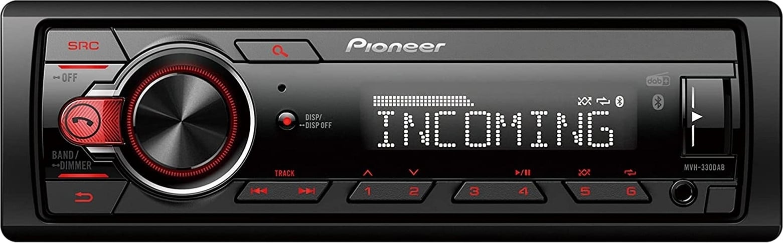 Pioneer Car radio 1DIN met Bluetooth, DAB en USB