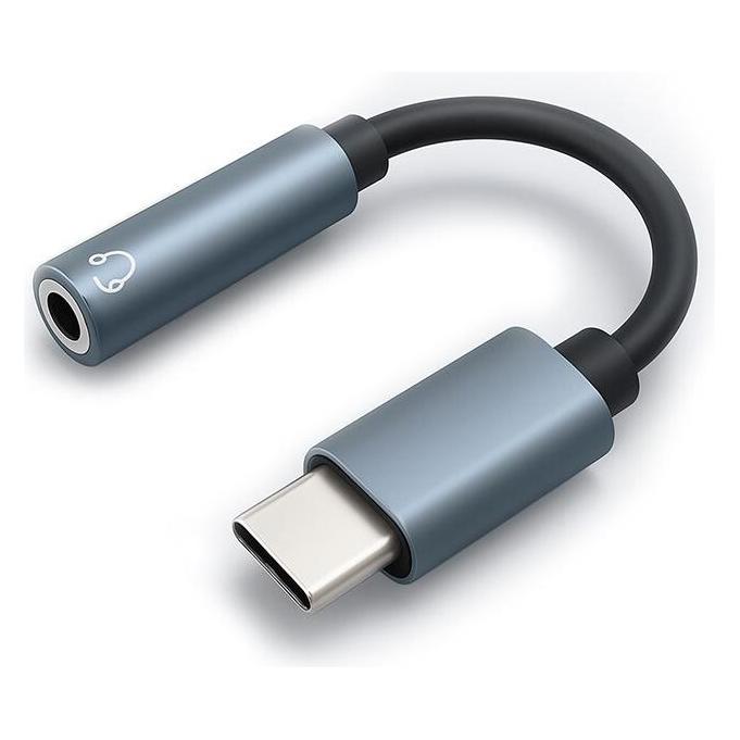 Qoltec Adapter USB-C auf 3,5mm Klinke, 10cm (Klinkenadapter) (51786)