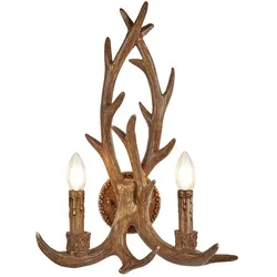 Searchlight 6412-2BR STAG Wandleuchte E14 2x7W