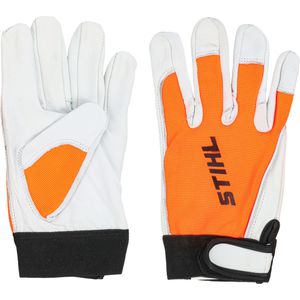 Stihl Arbeitshandschuhe Dynamic SensoLight, Echt Leder, orange-weiß, Größe 9 / M