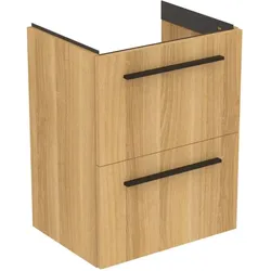 Ideal Standard i.life S Möbel-Waschtischunterschrank T5291NX 2 Auszüge, 50 x 37,5 x 63 cm, Eiche natur