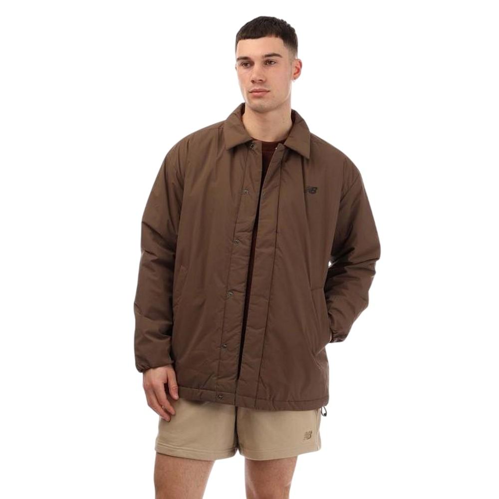 New Balance - Trainerjacke für Herren, recyceltes Material, leger (Braun)