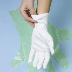 PAPSTAR 144 Paar Baumwollhandschuhe weiss Größe XL