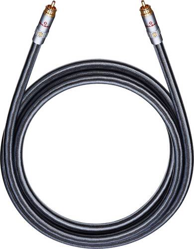 Oehlbach 13304 Cinch Audio Anschlusskabel [1x Cinch-Stecker - 1x Cinch-Stecker] 4.40m Schwarz vergoldete Steckkontakte