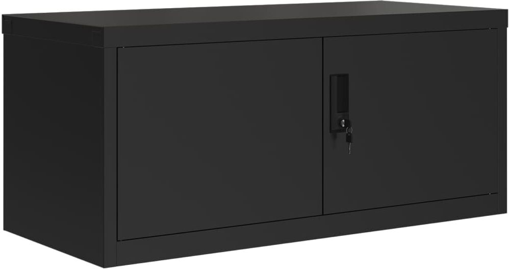 vidaXL Classeur noir 90x40x220 cm acier