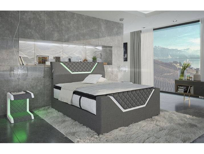 Boxspringbett Nantes Stoff