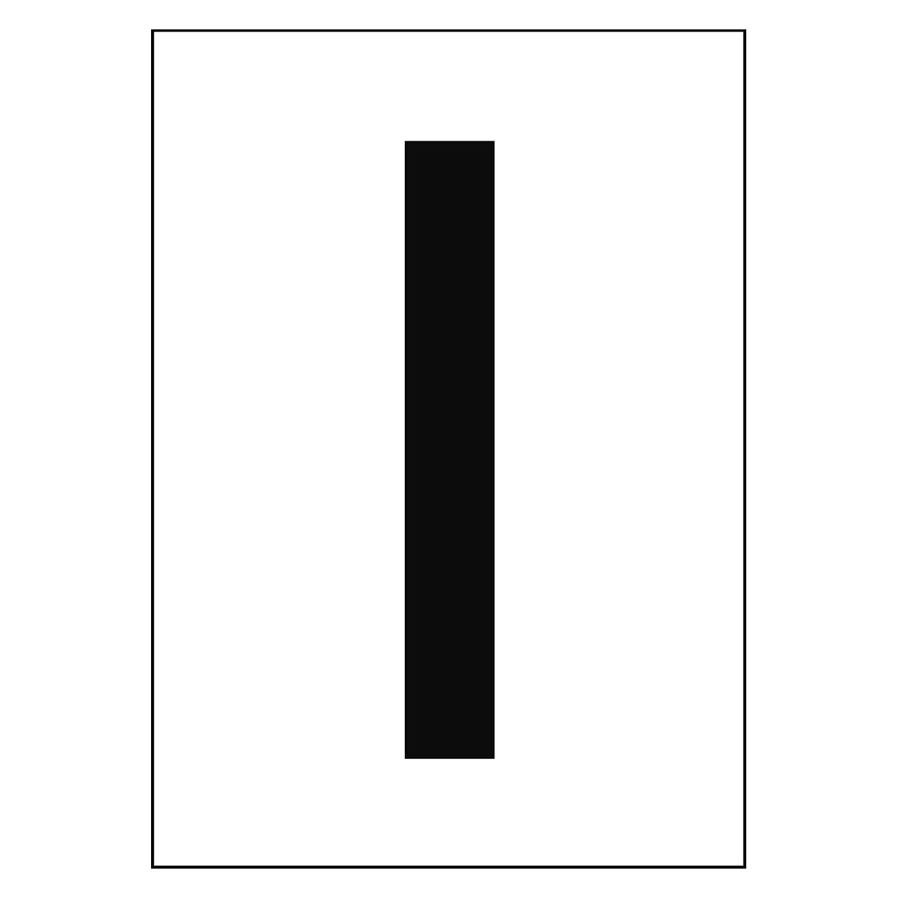 Brady A4-Etiketten mit Zahlen und Buchstaben (NL7541A4WH-I)