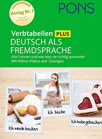 PONS Verbtabellen Plus Deutsch als Fremdsprache: Alle Formen und wie man sie richtig anwendet. Mit Online-Videos und -Übungen - Preis vom 18.10.2026 19:22:15 h