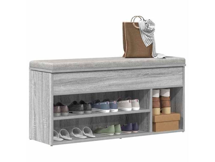 Banc à chaussures sonoma gris 102x30 5x45 cm bois d'ingénierie banc banquette de couloir siège de couloir banc de 859141