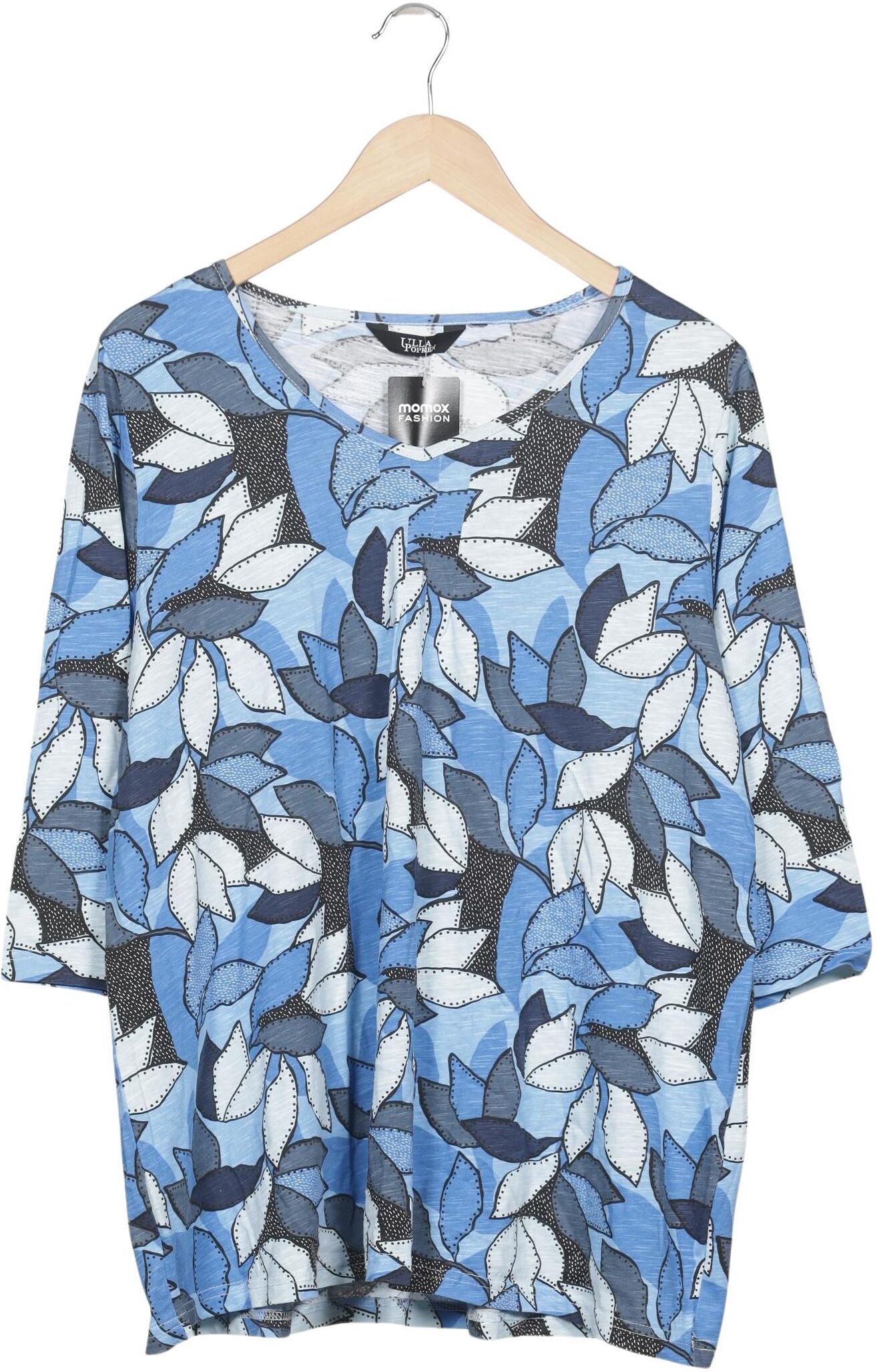 Ulla Popken Damen Langarmshirt, Mehrfarbig, Gr. Xxl, Baumwolle - Second Hand