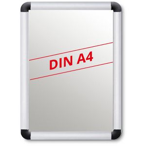 Böttcher-AG Klapprahmen 25 mm Profil, DIN A4, silber, Aluminium