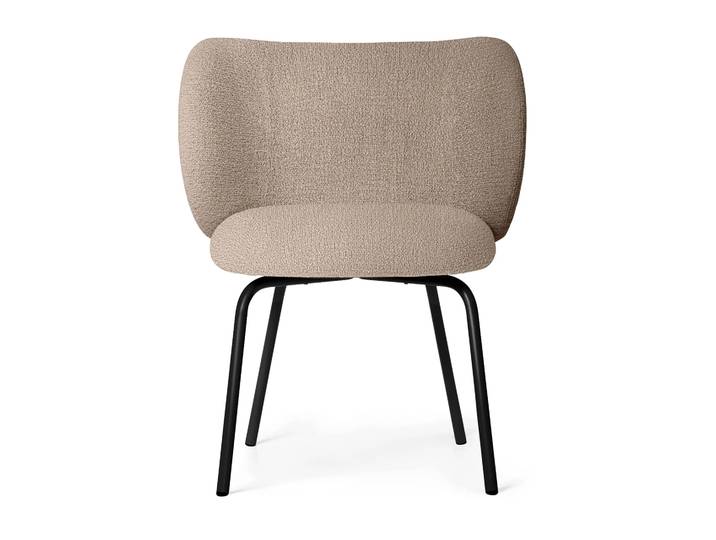 Ferm Living Rico dining chair bouclé Sand-black