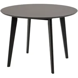 Actona »Roxby« Esstisch rund Eiche schwarz Furnier Ø 120x76 cm