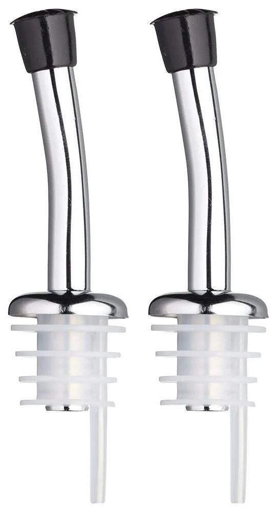 KitchenCraft Schenkkan voor flessen, metaal, 2 stuks