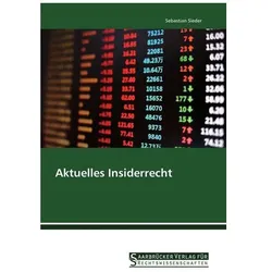 Aktuelles Insiderrecht, Ratgeber von Sebastian Sieder