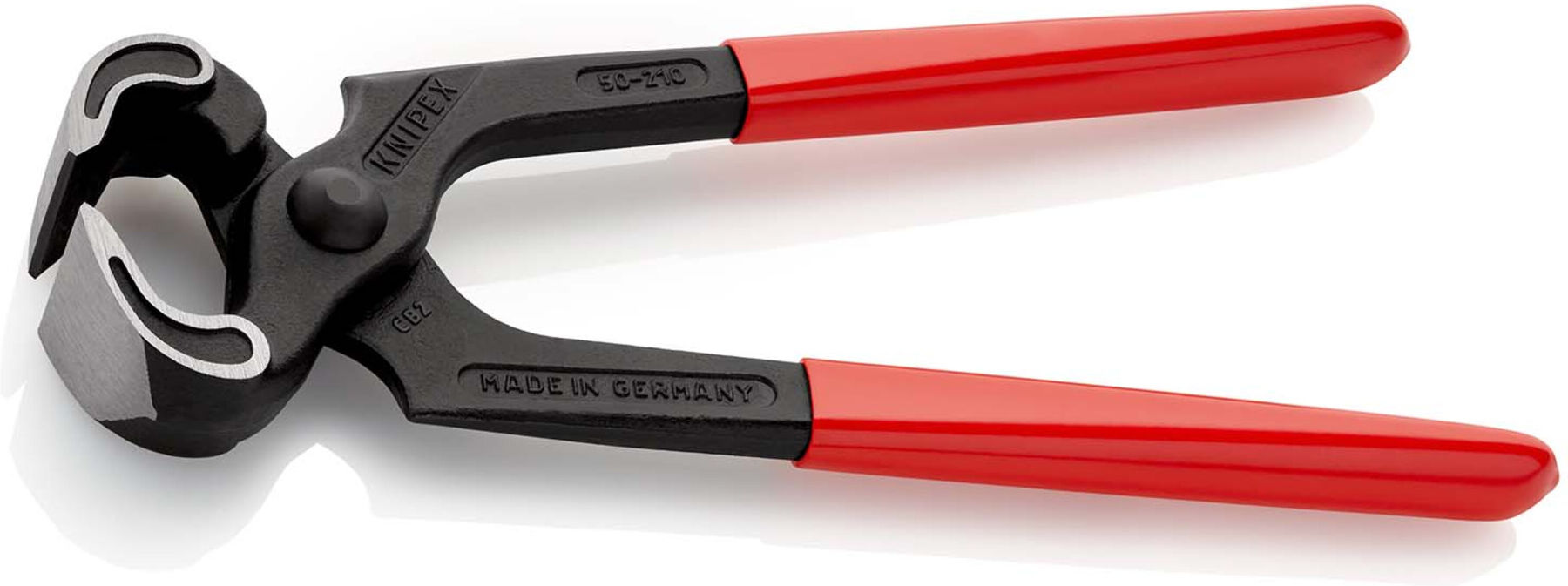 KNIPEX 50 01 210 Kneifzange mit Kunststoff überzogen schwarz atramentiert 210 mm)