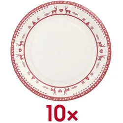 Papstar Pappteller »Rennes« 10 Stück Ø 23 cm weiß
