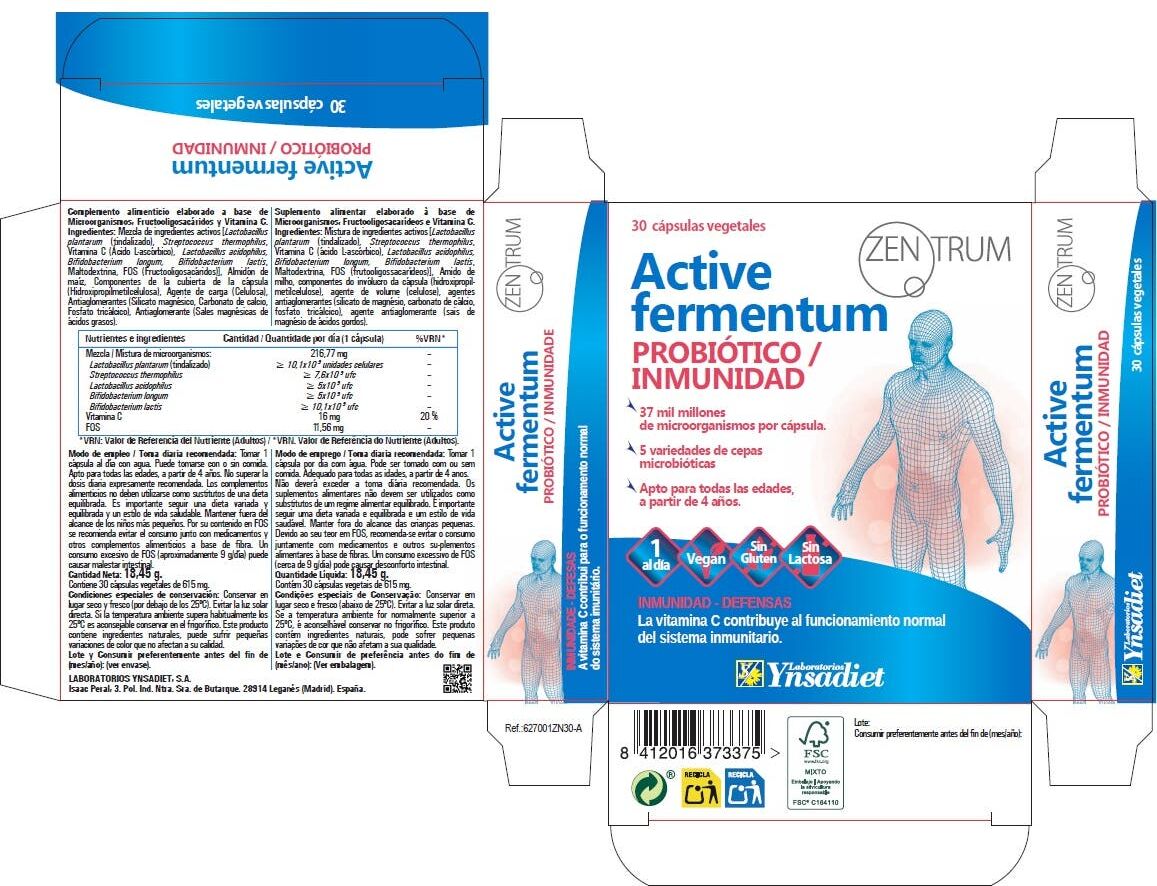 Zentrum Active Fermentum Probiótico Inmunidad 30vcaps
