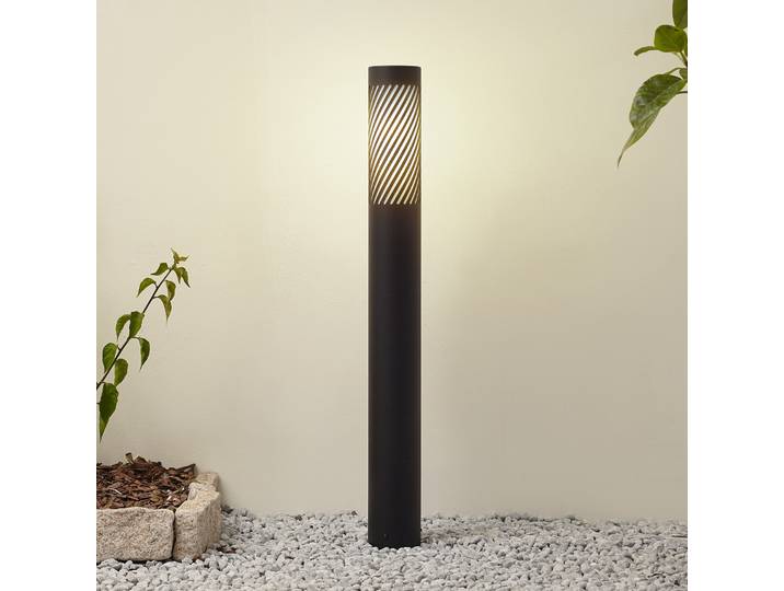 Lurinda Extérieur Borne Ø10,5 Noir - Lindby - Moderne - Aluminium - À ampoule unique