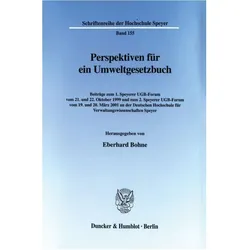 Perspektiven für ein Umweltgesetzbuch., Fachbücher