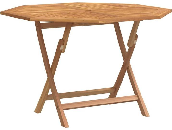 vidaXL Gartentisch Klappbar 110x110x75 cm Massivholz Teak