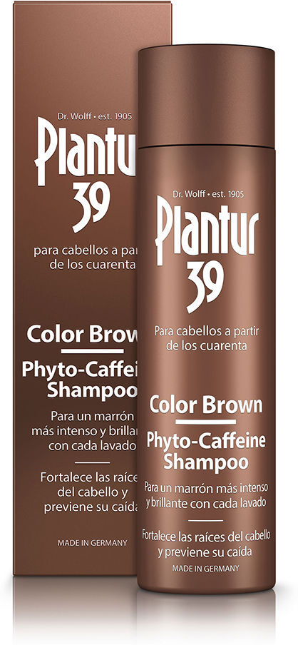 Plantur PHYTO-CAFFEINE Color Brown shampoo anti-queda para cabelos castanhos 250 ml