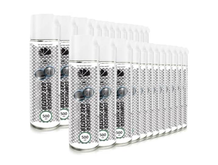 AABCOOLING 24 x 500ml Home&Office Druckluftspray Gas Duster K1 PC Reinigungsset, Büromaterial, Reinigungsgeräte, Staubgebläse Reinigung von Tastatur, PC/Computer, Konsole, Kamera