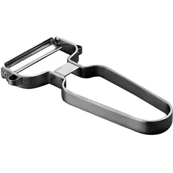 Kelomat Duo Profischäler Edelstahl, Sparschäler, Silber