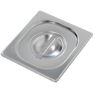 Bartscher GN-Deckel Top Line, A120655, GN 1/6, Edelstahl CNS 18/10, mit Handgriff