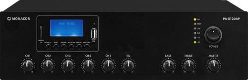 Monacor PA-812DAP ELA-Verstärker 120W 1-Kanal 1-Zonen