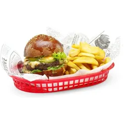 Hendi, Serviergeschirr, Servierkörbe im Fastfood-Stil, Schwarz, Stk.,x(H)mm