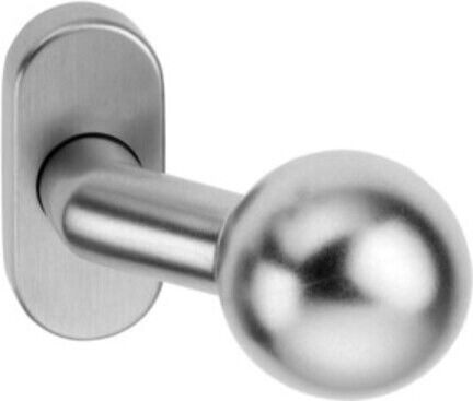 Bouton de porte profilé 2033/4010 Alu. F1 Réceptacle 8mm ; Dieckmann (2033/4010/01)