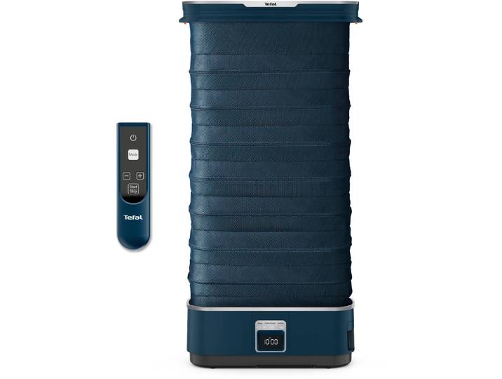 TEFAL Stand-Dampfglätter YT2020 Care For You First , bunt (dunkelblau, apricot), B:40cm H:79,5cm T:48,8cm, Bügelmaschinen, für Textilien, autom. Entknittern, Desinfizieren und Auffrischen, Stand-Dampfglätter