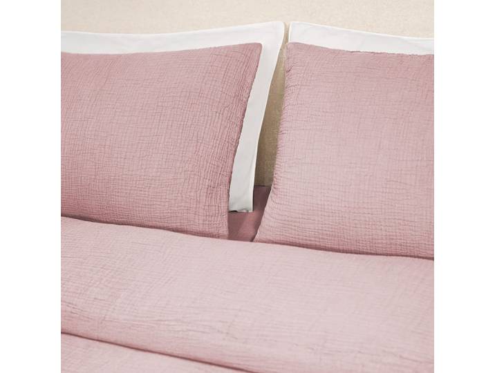 Housse de couette 240x260cm - peach blush - gaze de coton