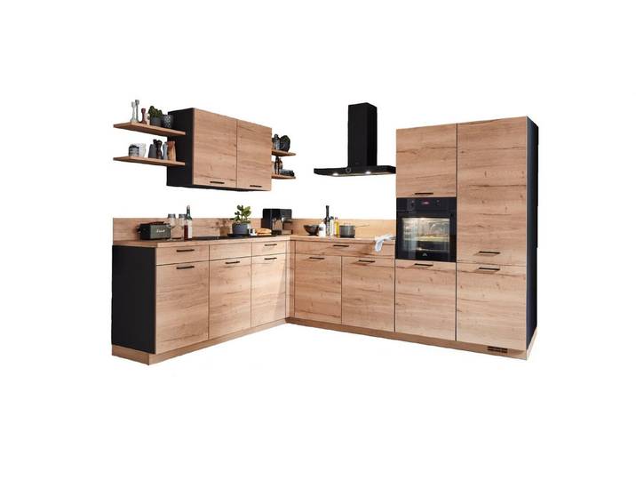 nobilia® Winkelküche Paris, individuell anpassbar, gratis Küchenplanung mit Profis, (Breite 550cm), vormontiert, wahlw. mit E-Geräten, Preis inkl. Lieferung & Montage