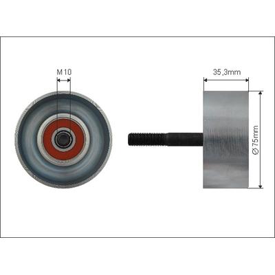 CAFFARO Umlenk-/Führungsrolle, Keilrippenriemen 500464 für NISSAN