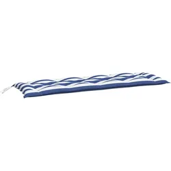 vidaXL Gartenbank-Auflage Blau & Weiß Gestreift 150x50x7 cm