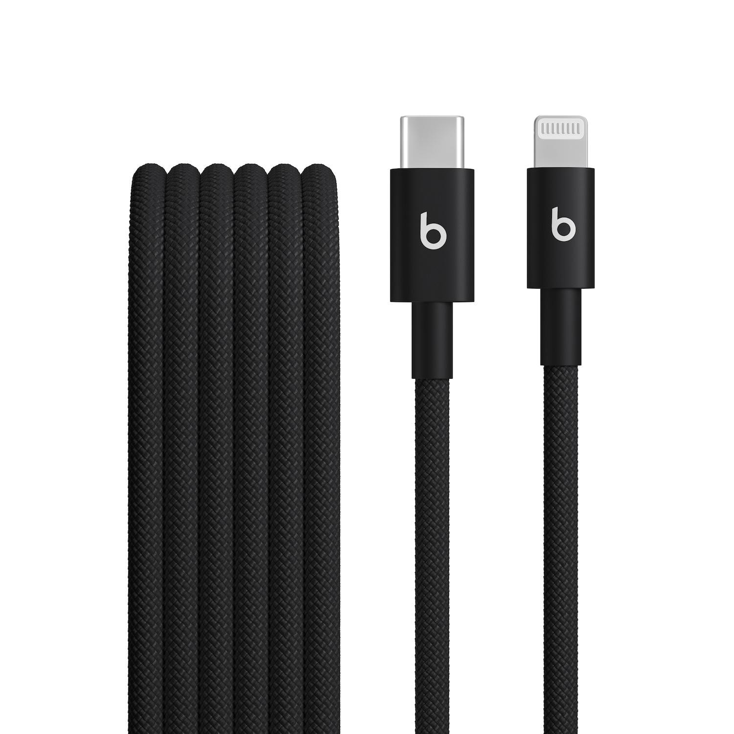 Beats USB-C zu Lightning gewebtes Kabel 1.5 m Bolt Black