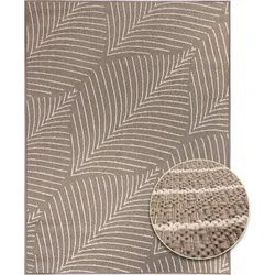 In- & Outdoorteppich REVERSO - Leaves - Taupe - 200x280cm