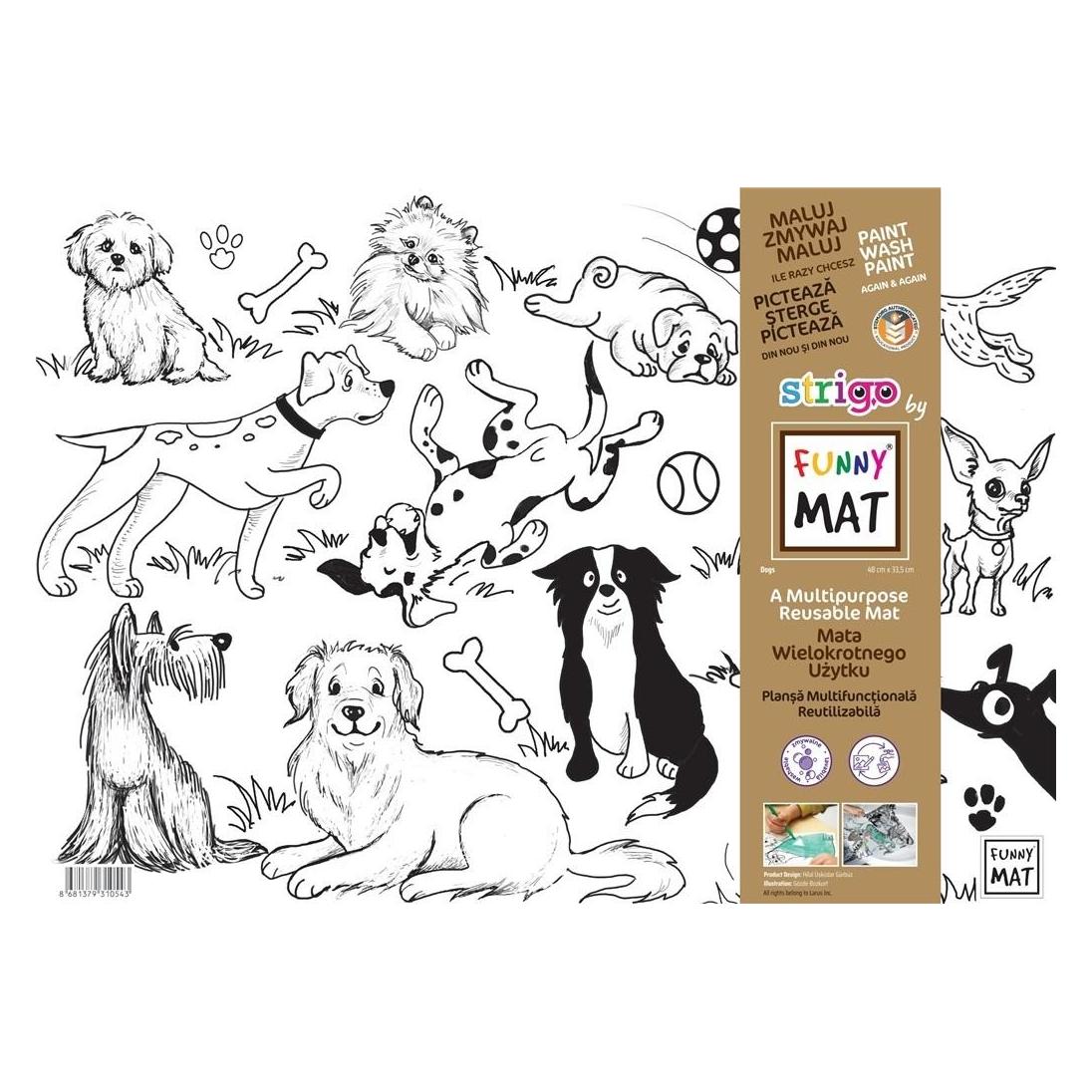 vidaXL Psy Funny Mat STRIGO transparente Matte (48 x 33.50 cm) (48986502)