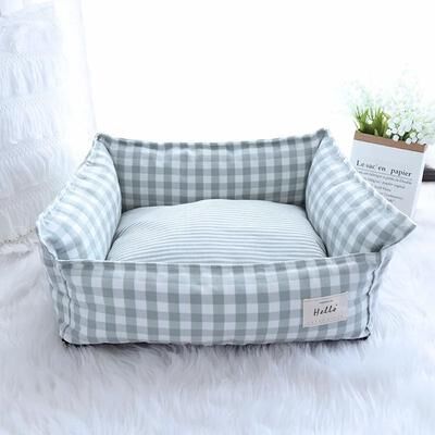 Uplifted Goods Premium Orthopedic Pet Sofa And Indoor Kennel green s