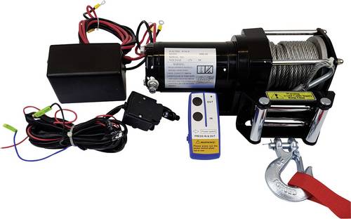 Berger & Schröter Seilwinde 31779 Zugkraft (rollend)=2.722kg Funk-Fernbedienung, inkl. Rollenfenster
