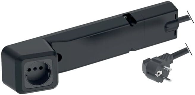 Geberit Élément prise 230 V, IP 20, avec fiche secteur + matériel de fixation (505090002)