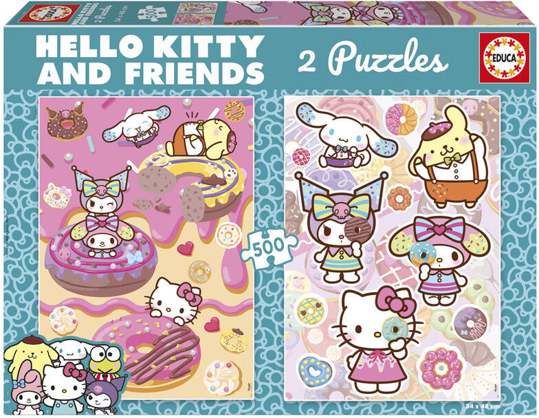 EDUCA BORRAS 2 Puzzles 500 pièces Hello Kitty - Educa